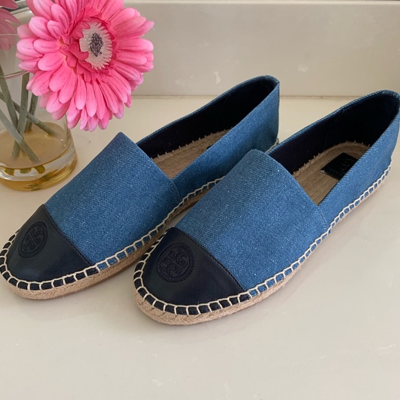 Tory Burch Shoes - Tory Burch Denim Flat Espadrilles